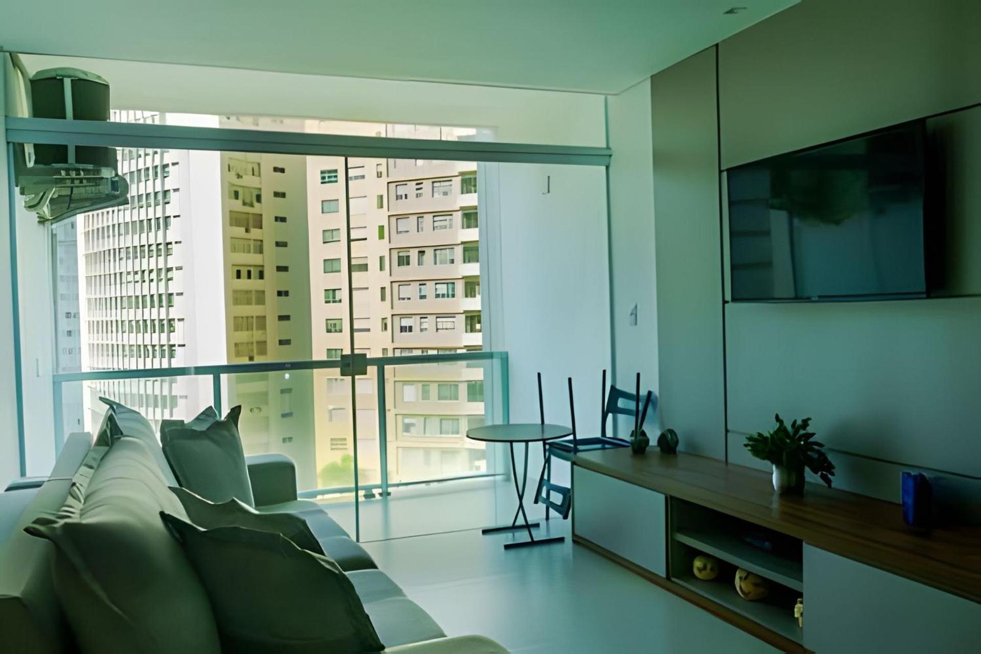 Vista-Mar - 3 Suites Com Ar Condicionado E Quarto Casal Com Ar Condicionado - 100M Da Praia Guarujá Dış mekan fotoğraf