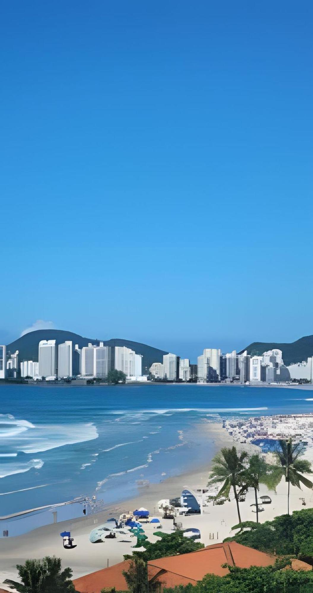 Vista-Mar - 3 Suites Com Ar Condicionado E Quarto Casal Com Ar Condicionado - 100M Da Praia Guarujá Dış mekan fotoğraf
